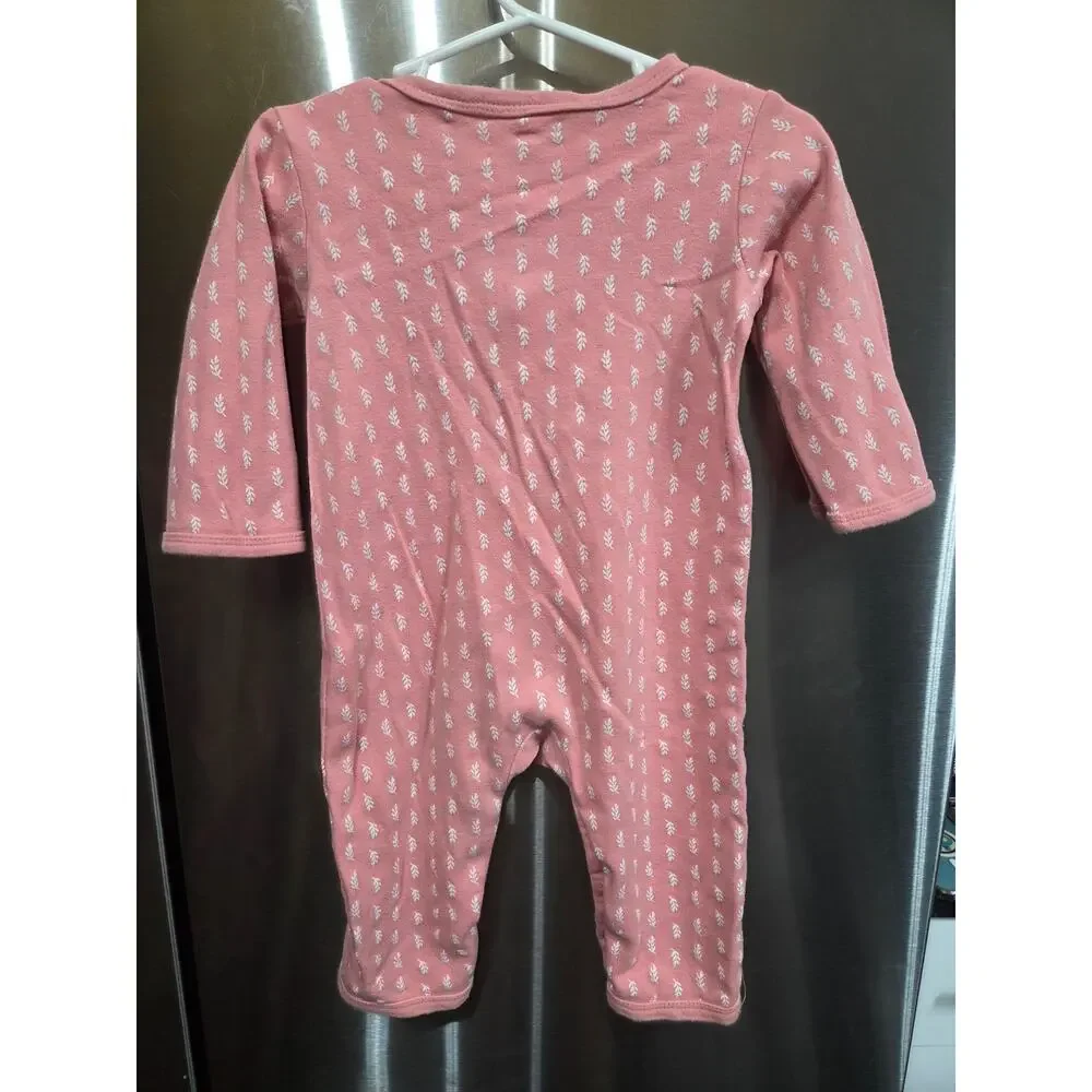 5/$15 Leafy Pink Sleeper - HB - 18mo